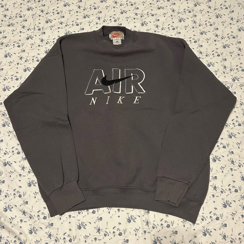 vintage Nike Air grey sweater with embroidered logo